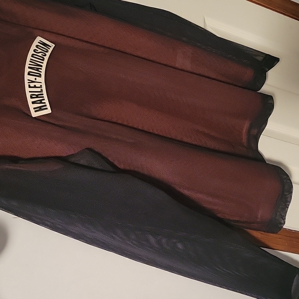 Xl harley davidson see thru with orange under shirt - Picture 4 of 7